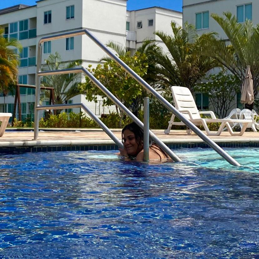 verão, piscina e paz
